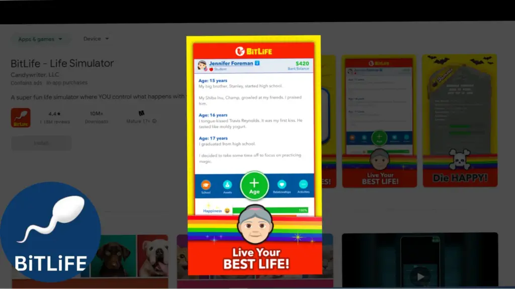 Download Bitlife APK from Playstore and use it on your PC with the help of Emulator