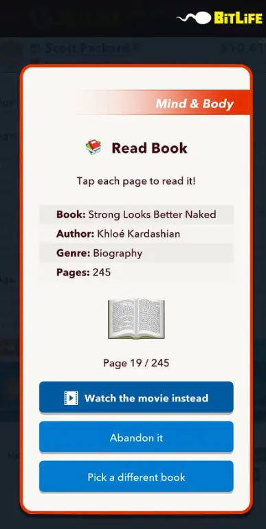 Reading Book- Strong Looks Better Naked