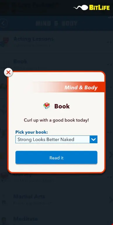 Reading Book- Strong Looks Better Naked