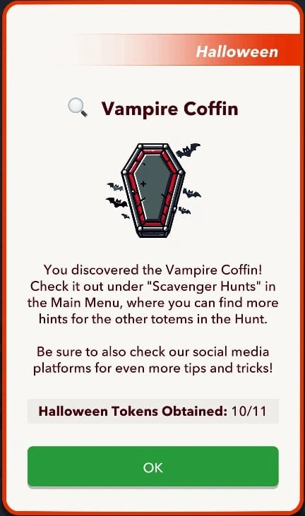 How to get Vampire Coffin in Halloween Scavenger Hunt Bitlife 2024