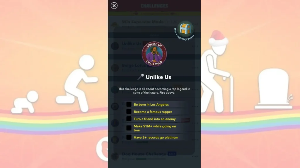 Unlike Us Challenge in Bitlife | Become a famous rapper 1 Unlike Us Challenge in Bitlife 2025 | Challenges 2025