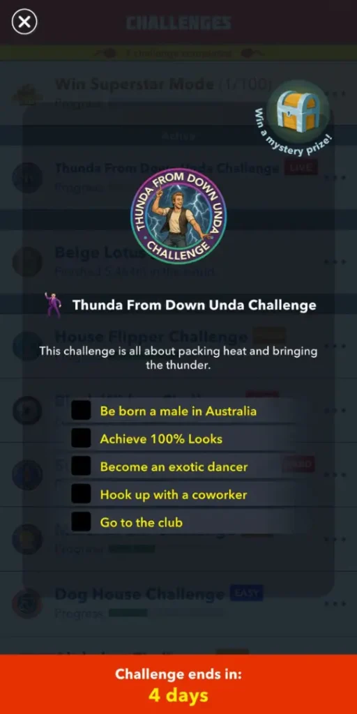 Thunda From Down Unda Challenge in Bitlife 2025 2 Thunda From Down Unda Challenge in Bitlife 2025