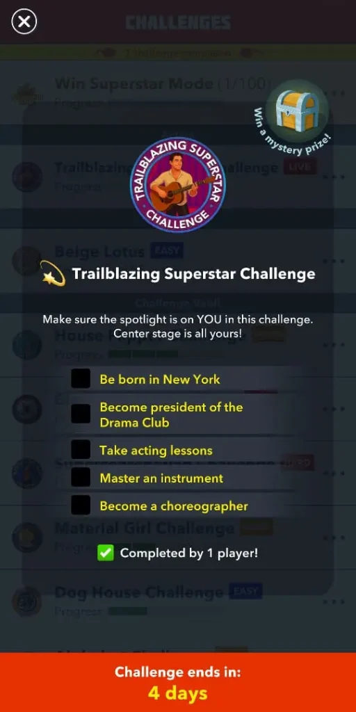 How to complete the Trailblazing Superstar Challenge in Bitlife 2 Trailblazing Superstar Challenge in Bitlife 2025
